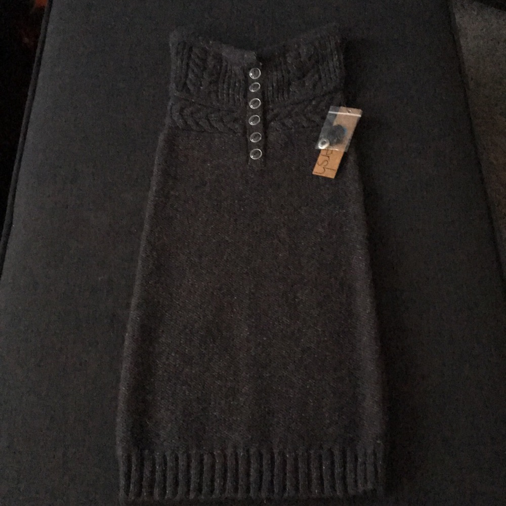 Strapless sweater dress